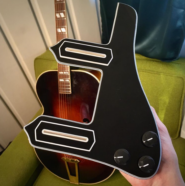 Jazz guitar pickguard deals